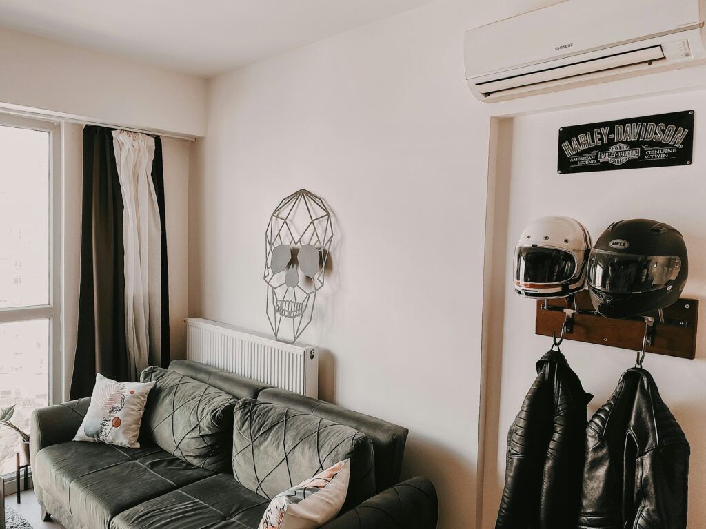 woonkamer zwart grijs wit